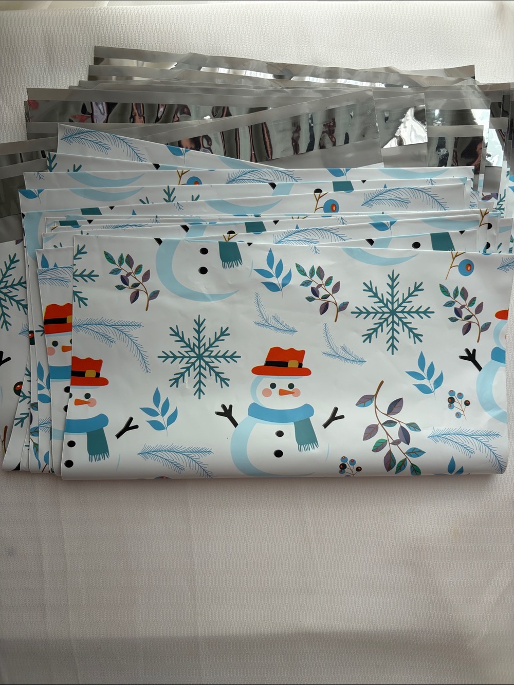 Set of (10) Festive Snowman Poly-Mailer
10”x 13” - Picture 1 of 2